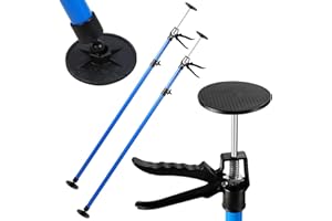 Ansobea Lot de 2 supports de plafond - Tendeur de châssis - Réglable en hauteur - 115 à 290 cm - Supports télescopiques - Capacité de charge de 50 kg - Support de montage pour atelier, peinture