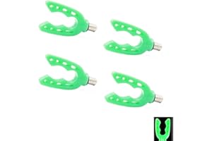DRCHOER Lot de 4 repose-cannes à pêche à la carpe en gel de silice lumineux avec filetage M3/8 Compatible avec tous les supports de canne à pêche à la carpe Accessoire de pêche à la ligne