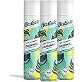 Batiste Dry Shampoo Original 200ml, Fresh & Clean Fragrance, No Rinse Spray to Refresh Hair in Between Washes (Pack of 3)