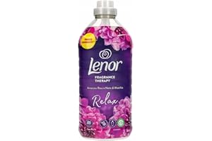 ‎LENOR Lenor Weichspüler 86 Waschgänge Amethyst Rosa und Moschus-Noten, bietet langanhaltende Frische für ein frisches Bett bis zu 1 Woche