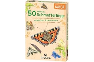moses. Expedition Natur - 50 heimische Schmetterlinge| Bestimmungskarten im Set | Mit spannenden Quizfragen