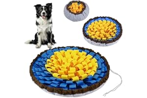 AYESY Alfombra Olfativa Perros, 48 * 48cm Tapetes para Comer para Perros, Mascotas Duradero Manta Olfativa Perro, Lavable a Máquina Snuffle Mat para Mascotas Entrenamiento de Forrajeo Azul