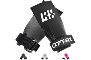 LYFT-RX LYFTRX Maniques pour Cross Fitness, Weight Lift, Lifting, Gym, Pullup, Muscle Ups, Hand Grips Fibre de Carbone sans Trous/Fingerless, Protection pour Les Mains, Gants Gymnastique