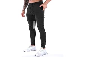 MakingDa Mens Gym Joggers Sweatpants Slim Fit Jogging Tracksuit Bottoms Causal Running Workout Trousers with Pockets