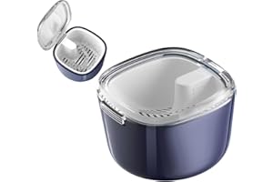 GmeDhc Caja Aparato Dental con Filtrar: Caja Ferula Dental, Caja de Dentaduras Postizas, Funda Aparato Dental Ortodoncia, Retenedor Dental, Caja de Retención, Contenedor por Alineadores Dentales