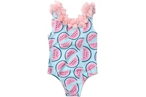 Geagodelia Costume da Bagno Intero Neonata Bambina 0-7 Anni Smanicato Stampati Cartoon Carino Bikini Bimba Multicolori