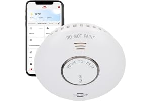 Brennenstuhl Connect WiFi brandvarnare RM A 3020 med appnotis (WiFi-brandvarnare inklusive 2 utbytbara batterier, testad enli