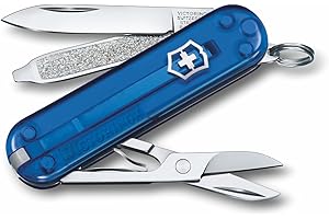 Victorinox, Classic SD, Couteau de Poche Suisse, Multifonction, Léger, 7 Fonctions, Petite lame, Lime à ongles, Tournevis 2,5 mm