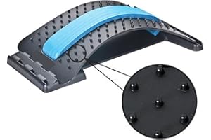 ‎CHI-ENTERPRISE chi-enterprise Rückenstrecker mit Massagenoppen | Rückendehner Trainingsgerät Fitnessgerät Fitness Training Massagegerät | Entspannung und Haltungskorrektur (Blau)