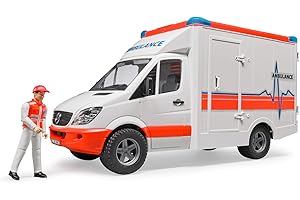 BRUDER - 02536 - Véhicule Ambulance MERCEDES BENZ Sprinter avec ambulancier