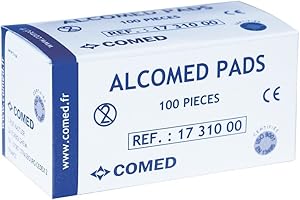 MEDIQ Tampons / Compresses d'alcool à 70° Alcomed 2 boites de 100