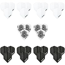 Harrows Black Dart Flights - 10 Sets Profi Dart Zubehör