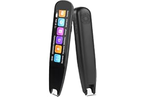 DNOYEVVS Sprachübersetzer Übersetzungsgerät，Übersetzungs Stift Scannen, Offline-Scan-Übersetzung in 12 Sprachen, Online-Sprachübersetzung in 131 Sprachen Reader Pen for Business Treffen Reisen Lernen. (S6)