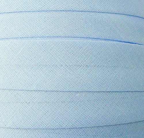 Schrägband / Textilband - Blende "Hellblau" 20 mm / Baumwolle (10 Meter)