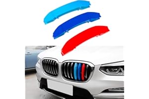 JKGROUP Clip -In Grill Inserts Grille Cover Stripes compatible with X3 G01 X4 G02 2018-up Grilles Beams Bars M Power Sport Tech Performance Styling Tuning
