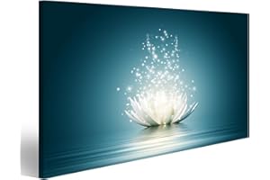 islandburner Tableau sur toile fleur de lotus Cadre Affiche Poster Murale Tableaux