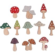 Rayher Holz-Streuteile ‚Haus‘ – 4 Cm, Mit Klebepunkt, 12 Stück Sortiert (Weihnachtsdekoration)