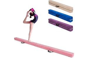 ‎GOPLUS GOPLUS Schwebebalken faltbar Turnen Balken Gymnastikbalken Training Balance Beam rutschfest 210x10x6,5cm