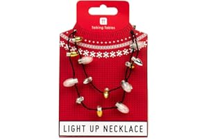 Talking Tables Christmas Entertainment Light Up Necklace for Christmas Party