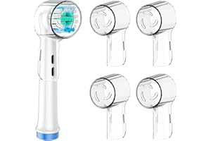 FAGENT Pack de 4 Fundas para Cepillos de Dientes Compatibles con Oral-B, Eléctricos Cabezales de Cepillos de Dientes a Prueba de Polvo, Tapa Protectora para Cepillos de Dientes de Viaje (Transparente)