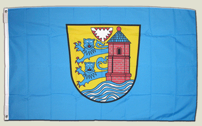 Preisvergleich Produktbild Flagge Deutschland Flensburg - 90 x 150 cm
