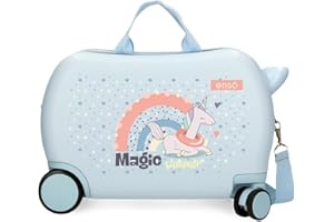 Enso Magic Summer Maleta Infantil, Fabricada en ABS, Ruedas Dobles de Giro multidireccional, Múltiples Formas de Usarlo