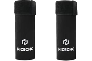 NICECNC Protezione per forcella anteriore da 15,2 cm, forcella capovolta, tubo forcella 37-50 mm, Compatible with V-Twin Sport Cruiser Adventure Touring Custom o Dual Sport Bike, nero