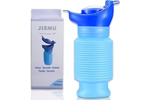 Topcloud Urinoir Rétractable, 750 ML Mâle Femelle Portable Portable Toilette Potty Pee Urine Bouteille, Urinoir d'urgence Réutilisable pour Camping Car Voyage Embouteillage Et File D'attente