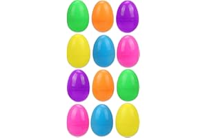QUICKDRAW EASTER 48 Empty Fillable Plastic Surprise Easter Eggs - Fill With Easter Hunt Gifts And Chocolate
