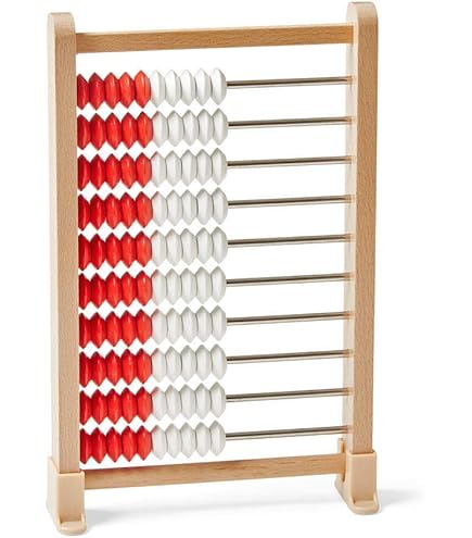 Vlak Telraam tot 20 rood/wit klein