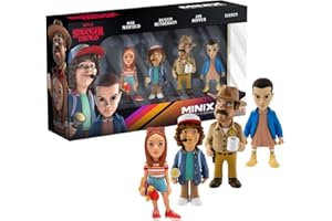 MINIX - Stranger Things - Pack de 4 - Figurine à Collectionner 7cm (Eleven, Dustin, Hopper, Max)