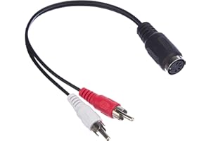 Good Connections Adaptateur Audio DIN Femelle 5 Broches vers 2 x RCA mâle