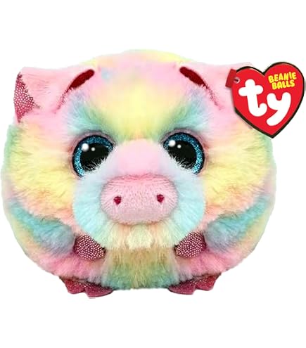 TY Puffies Kiwi – Peluche Boule 10 Cm – Yeux Pailletés – Collectionner, échanger, Câliner