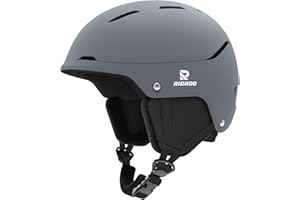 RIOROO Casco Sci Uomo Donna Giovanili,Casco Snowboard con Sfiato Regolabili Compatibile con Occhiali da Sci Disponibile per Gli Sport Sulla Neve Snowboard Snowmobile Sci Antivento.