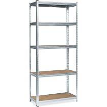BASIC Schwerlastregal 180x110x40 Cm, 5 Böden, 875 Kg Traglast – Steckregal Für Garage & Keller