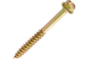 TIMCO Vite a testa esagonale con flangia esagonale, punta a taglio, 8,0 x 80, confezione da 50 (880SCSY)