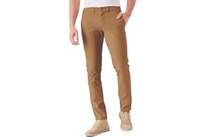 JMOJO Chinos Trousers Men - Stretch Mens Trousers Casual Smart - Mens Chinos Slim Fit Twill Fabric Pants - Flat Front 5 Pocket Trouser for Men UK