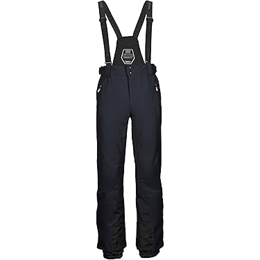 killtec heren Skibroek/functionele broek met afneembare bretels, randbescherming en sneeuwvanger KSW 100 ENOSH MN SKI PNTS, nachtblau, XXL, 43431-000