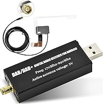 Eightwood AM/FM Actieve autoantenne, auto-dakantenne met versterker, korte autoradioantenne 5 m kabel voor stereo-ontvanger voor vrachtwagen, SUV, FM-tuner, hoofdeenheid