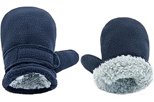 SEYUFN Mitaines d'hiver pour Bébé Doublure en Molleton pour Tout-Petits Garçons Gants Chauds Et Doux pour Bébés Filles Mitaines Réglables en Plein Air