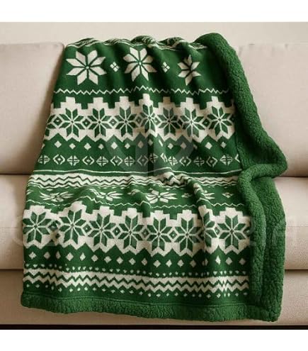 Coperta Plaid Double-face Tartan Verde: Lato Pile E Lato Sherpa, Calda E Morbida, Certificata OEKO-TEX. Misure 127x152 Cm, 150x200 Cm, 200x230 Cm.