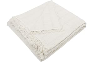 MERCURY TEXTIL- Colcha Multiusos Sofa,Manta Foulard,Plaid para Cama,Cubresofa Cubrecama,jarapas,Comoda Practica y Suave. Poliester Algodón (180 x 260cm, Liso BEIG)