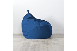 CHICKWING Copertura per Poltrona a Sacco, Chickwin Pouf Portaoggetti per Bambini e Adulti, per Interni e Esterni, Senza Imbottitura, Sedia da Gaming Sedia da Giardino (Blu Navy,100x110cm)
