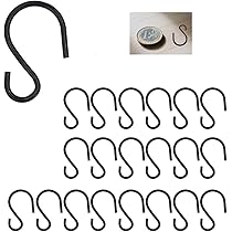 Ganci A S In Acciaio Inox - 20 Pezzi Piccoli 7cm, Con Cappucci Protettivi, Multiuso - Foto 4