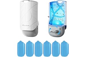 Homealexa LED UV-fruktflugfälla för inomhusbruk – 180° vridkontakt, inklusive ljusfälla och 6 påfyllningsförpackningar, mot fruktflugor, myggor, flugor, mal, Fruit Fly Trap, för kök och hushåll