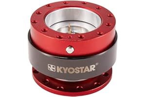 Kyostar Titanuim Steering Wheel Quick Release Aluminum Hub Adapter Boos Kit (Red)
