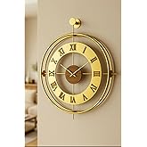 MetaQuartz Aksesuar Romera Classic Exclusive (GOLD), Modern Dekoratif Metal Duvar Saati Gold 50 x 75
