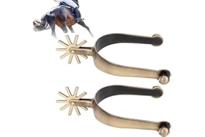 CYRANK West Spur, Horse spurs spurs spurs pour bottes de cowboy West cowboy style Western spurs en alliage de zinc spurs bottes de cowboy spurs spurs Vintage spurs Walking Horse Rope spurs pour l'équitation