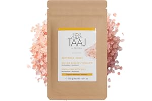 TAAJ | Sels de Bains de l'Hymayala | Détoxifie le Corps | Peau Hydratée et Satinée | Moment de Détente Unique dans votre Bain | Fabriqué en France | CrueltyFree | 250gr