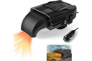 ACEMALL 3 in 1 Portatile Riscaldatore per Auto, Riscaldatore Silenzioso per Parabrezza Auto, 12v 150w Parabrezza Defogger, Riscaldatore Sbrinatore Invernale Rotante a 360° Riscaldatore sbrinatore rapido